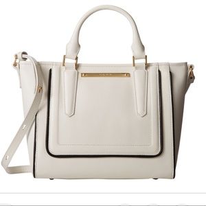 Brahmin Mini Arno White Tahiti Genuine Leather